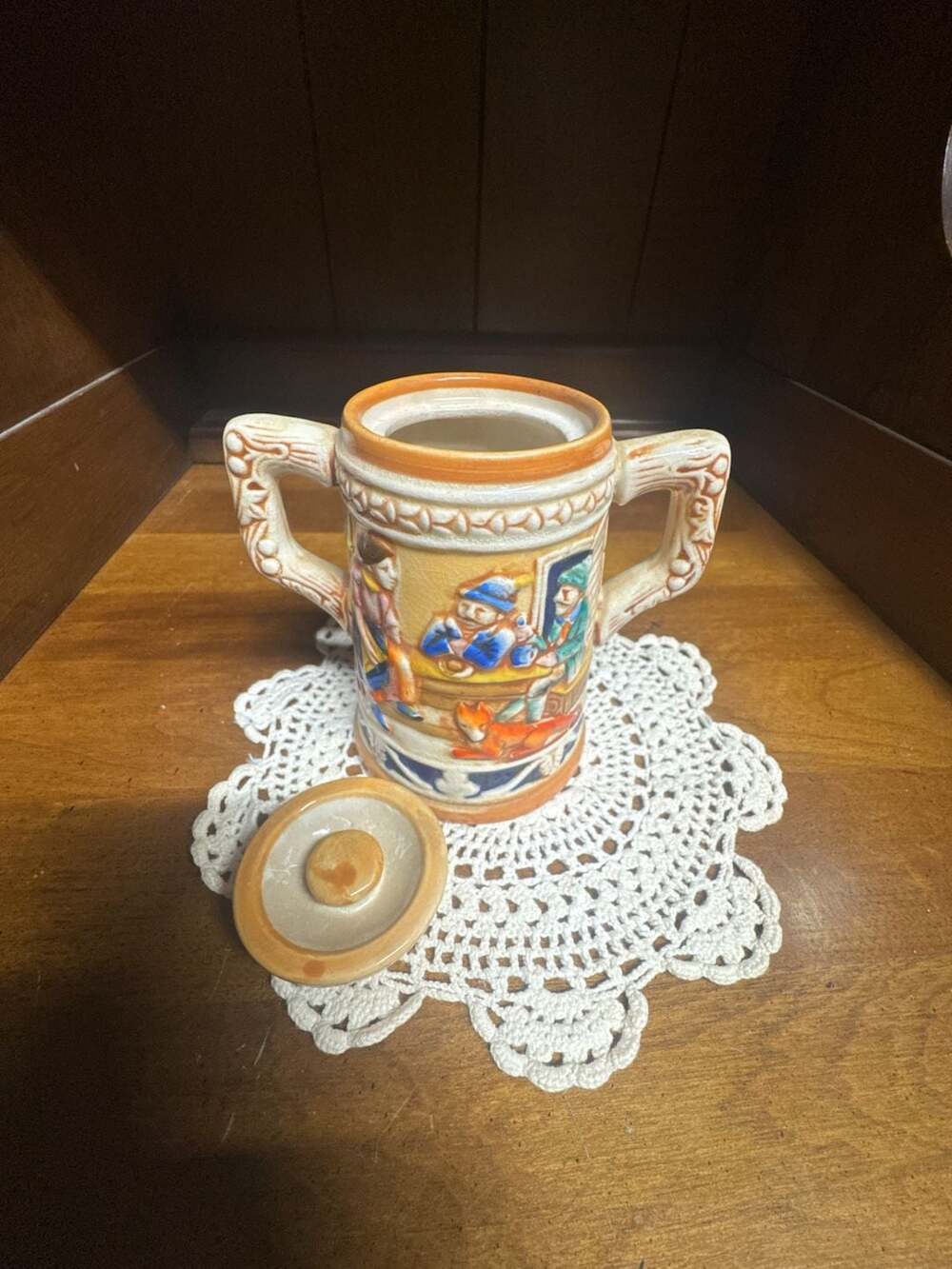 Vintage Miniature German Style Beer Stein with Lid, Made in Japan